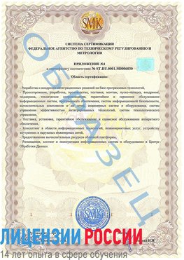 Образец сертификата соответствия (приложение) Ливны Сертификат ISO 27001